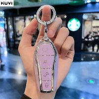 TPU Car Key Case Cover Shell For BYD Song Plus Atto 3 Han EV Tang DM Qin Seal Dolphin Remote Fob Holder Keychain Accessories
