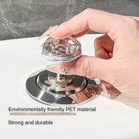 Fashion Plastic Heart Shaped Toilet Tank Button Universal Labor-saving Furniture Handle Transparent Cabinet Drawer Knob Toilet
