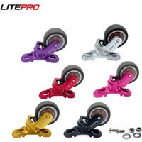 AliExpress NONE Litepro Fender Mudguard Caster Easy Wheels For Brompton A C P T Line Bike Push Wheel