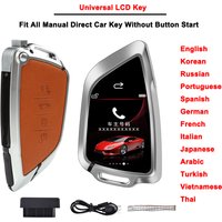 Universal LCD Key For BMW Audi Benz Hyundai Honda Toyota BUIC Kia NISSAN Ford Land Rover Porsche Opel Smart Car Key With Blade