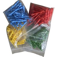 Four Colors 50PCS Safety Plastic Dart Head Accessories Soft Plastic Pointed Needles Replacement of Dart Colored Parts