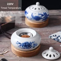 Regular Timed Fragrant Stove 220V Electric Incense Frankincense Resin Burners for Cones Wax Melts Essential Oil Censer