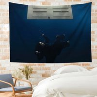 VIKAMA Billie Eilish Tapestry Pop Star Wall Hanging Musician Poster Dorm Room Decor Concert Party Background Flag Banner