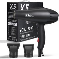 X5/X6 Plus New Negative Ion Hair Dryer 2400W High Power Strong Wind Speed Drier Home Electric Hair Dryer Gift Box Packaging