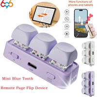 Universal Keyboard Mini Page Turner Short Video Slide PPT PDF Page Flipping Music Switch Take Photos Blue Tooth Remote Control