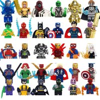 Marvel superhero Spider Man, Iron Man, Thanos mini building blocks, anime characters, mini figure,children's toy Birthday Gifts