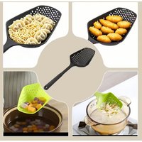 Large Strainer Spoon with Funnel Portable Kitchen Cooking Tool - Food Water Filter for Fried Vegetables And Cooking