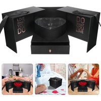 Luxury Smooth Floral Gift Box Packing Container for Lovers Day Mothers Birthday Anniversary Valentine Present