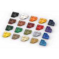 20pcs MOC Parts 26601 Wedge Plate 2x2 Cut Corner mattoni compatibili DIY Assmble Building Blocks particelle Kid Puzzle giocattol