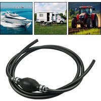 5/16" Fuel Line Assembly, 6FT Fuel Line Hose Assembly with Primer Bulb for Marine Outboard Boat Motor RVs Tractors and Caravans