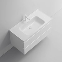 Basin Ceramic Integrated Washbasin Bathroom Cabinet Middle Basin Embedded Single Basin Wash Cabinet Basin Wash Basin Vessel Sink
