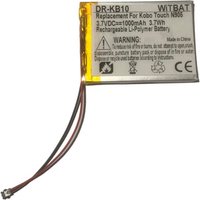Battery for Kobo Touch N905 e-Reader New Li-Polymer Rechargeable Pack 3.7V 1000mAh H384355