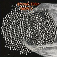500pcs 6/8mm Slingshot Hunting Archery ball High Carbon Steel Ball Precision Polished Quenched