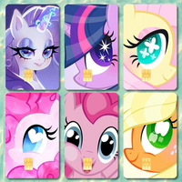 Cartoon My L-Little P-Pony Sticker Cartoon Credit Card Visa Debit Bank Charge Card Bus Metro Waterproof Sticker Decal Decoration