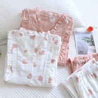 Fdfklak Long Sleeve Cotton Maternity Nursing Sleepwear Sets Pregnancy Home Spring New Thin Breastfeeding Pajamas Suits
