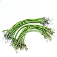 10PCS Luggage Strap Elastic Fixed Cord 4mm Latex Mini Rope with Small Hook Socket Camping Accessories