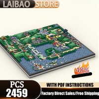 Popular games Model Moc Building Blocks Kanto Map Model Technology Brick DIY Assembly Construction Toys Holiday Gifts