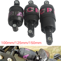 100mm/125mm/150mm MTB Folding Bike Spring Mountain Bike Bicycle Rear Suspension Shock Absorber Black
