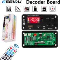 KEBIDU Bluetooth MP3 Player Wireless Car Music Player DC 12V MP3 Decoder Board DIY Home Audio Module USB TF FM Radio For Speaker