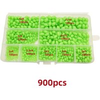 900PCS Durable Luminous Fishing Bead Kit Multi Models Lightweight Fishing Beads Oval Round Egg Beads Stream Fishing