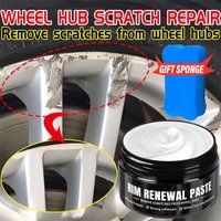 Universal Car Wheel Hub Repair Paste Scratch & Fade Removal for Aluminum Alloy Chrome Rims Tire Rim Polish Wax