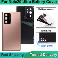 For Samsung note 20 Ultra 5G N986B/DS Battery Back Cover Glass Panel Rear Door Battery Housing Case with stickerr