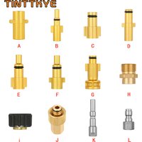 Pressure Washer Gun Bayonet Adapter Snow Foam Lance Hose Adapter High Pressure Foam Gun Nozzle for Karcher Nilfisk Bosch Huter