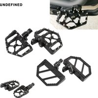 For Harley Touring Road King Slim Fatboy Street Glide Dyna Sportster Softail Motorcycle Mini Floorboards Riot Foot Pegs Footrest