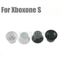 4pcs For XBOX ONE S Controller Analog Joystick Cap Thumbstick Button Mushroom Head Black and White