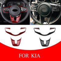ABS Car Steering Wheel Buttons Protection Cover Trim Sticker for Kia Forte Cerato K3 Sportage 2019-2024 car accessories
