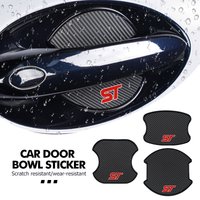 4pcs Car Door Protector ABS Bowl Anti-scratch Trim Stickers For Ford ST Racing RS S Mustang Kuga Fiesta Fusion Mondeo Edge
