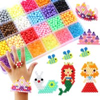 Ensemble de jouets de perles collantes d'eau magiques, bricolage fait à la main pour enfants, pulvérisation d'eau, perles de cristal magiques, Puzzle, Kits artisanaux, jouets éducatifs pour enfants