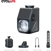 AliExpress CYCLAMI 1200 Lumen Bicycle Headlight Wireless Remote Control Mountable 4000 mAh Front Lamp For Road Mountain Bike Accessories