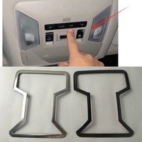 1PC Car Sticker Stainless Steel Front Reading Light Panel Decoration Cover For 2019 2020 Toyota RAV4 RAV 4 MK5