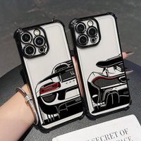 Cool Line Sports Car Male Love For Google Pixel 8 7 10 9 Pro XL A 7A 8A 9A 10A Case Silicone Shockproof Clear Shell Cover Coque
