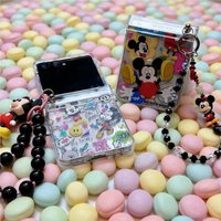 Disney Mickey Mouse Flip Case with Lanyard Cute 3D Cartoon Design For Samsung Z Flip 3/4/5/6/7 FE, Anti-Shock Protective Cover