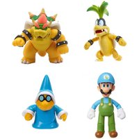 Jakks Super Luigi Bowser Action Figure Toys Cute Kamek Iggy Koopa Anime Figure Collection Dolls Gifts for Children