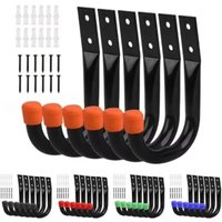 6PCS/Set Bike Wall Mount Hooks Bicycle Support MTB Road Bike Parking Hanging Holder Stand For Cycling Bike Accessories