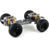 Four-wheel Drive Car Chassis Technology Building Blocks Parts with Independent Suspension+Differential+Steering Axle MOC Bricks
