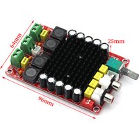 XH-M510 TDA7498 High Power Digital Amplifier Board 100Wx2 Overheat Protection DC14-34V Audio Stereo Amplifier Board