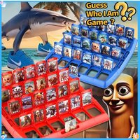 Guess Who I Am Game Italian Brainrot Puzzle Card Board Game Tung Tung Sahur Tralarero Tralala Two Person Interactive