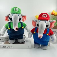 Super Mario Bros Wonder Elephant Plush Toy 27cm Large Soft Stuffed Animal Doll Power up Gift for Kids & Gamers