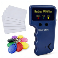 Wiederholbare Handheld 125 KHz EM4100 5200 RFID ID Karte Schriftsteller Kopierer Duplizierer Programmierer + 2 stücke T5577 Wiederbeschreibbare Keyfobs Tags