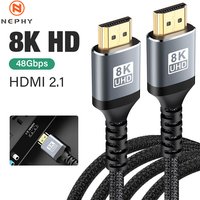 8k HDMI 2.1 Cable Certified 48Gbps High Speed 144Hz 8k 4K 60Hz eARC ARC DTS:X Dolby Atmos HDR10 for Samsung Sony LG Mac PS5 Xbox