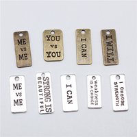 10pcs I Can I Will Strong Is Beautiful Weakness Is A Choice You V-s You Charms For Jewelry Making