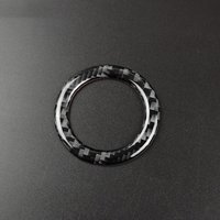 Carbon Fiber Ignition Key Hole Ring Decor for Mercedes Benz W204 W212 W246 A/B/C/E Class GLA CLA GLC SLK - Premium Anti-Scratch