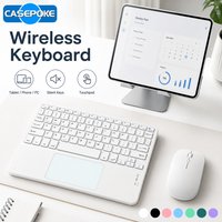 Multi Language QWERTY Bluetooth Keyboard With Touchpad Ultra Slim Lightweight Ergonomic Wireless Keypad For Global Market Travel