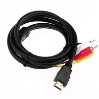 HDMI-compatible To 3RCA Cable 1.5M Audio Video Wire Cable Connector Adapter for Set-Top Box To TV
