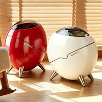 Creative Light Luxury Crevice Garbage Bin, Household Living Room, Large Capacity, High-end Space Warehouse, Bathroom, Egg Shaped