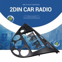 Dual Stereo Panel 2 Din for Ford Fiesta Focus 1998-2006 Fascia Radio Mount Dash Mount Trim Kit Face Bezel